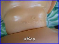 GUC 25 Adorable Vintage Vinyl BYE BYE BABY DOLL Posable Ideal Playpal + puppy