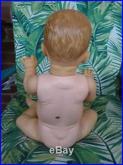 GUC 25 Adorable Vintage Vinyl BYE BYE BABY DOLL Posable Ideal Playpal + puppy