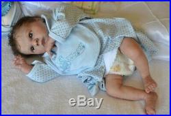 Gorgeous Reborn doll ASHER AWAKE, COA, German Glass Eyes & MR Mohair, RealBorn Gorgeous Reborn doll ASHER AWAKE, COA, German Glass Eyes & MR Mohair, RealBorn