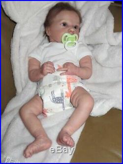 Gorgeous Reborn doll ASHER AWAKE, COA, German Glass Eyes & MR Mohair, RealBorn Gorgeous Reborn doll ASHER AWAKE, COA, German Glass Eyes & MR Mohair, RealBorn
