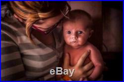 Gorgeous Reborn doll ASHER AWAKE, COA, German Glass Eyes & MR Mohair, RealBorn