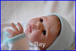Gorgeous hand-painted reborn baby boy doll Eric by Adrie Stoete