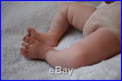 Gorgeous hand-painted reborn baby boy doll Eric by Adrie Stoete