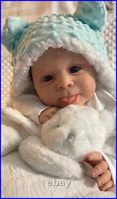 Gorgeous reborn baby doll Sebby sculpt by Cassie Brace