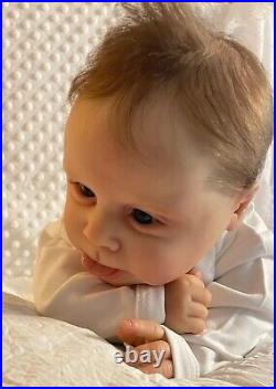 Gorgeous reborn baby doll Sebby sculpt by Cassie Brace