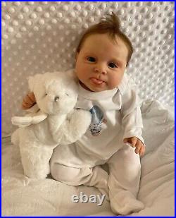 Gorgeous reborn baby doll Sebby sculpt by Cassie Brace