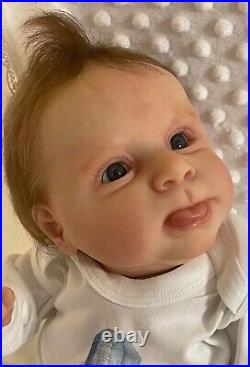 Gorgeous reborn baby doll Sebby sculpt by Cassie Brace