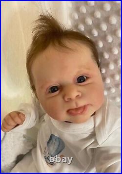 Gorgeous reborn baby doll Sebby sculpt by Cassie Brace