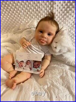 Gorgeous reborn baby doll Sebby sculpt by Cassie Brace