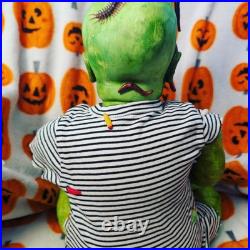 Green Vinyl Baby Doll Black Eyes Halloween Gothic & Horror Oogie Boogie Bugs