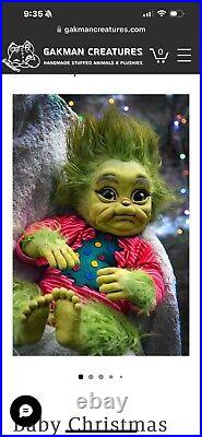 Grinch Doll Baby Handmade By Gakman Creatures Grinch Doll Baby Handmade By Gakman Creatures