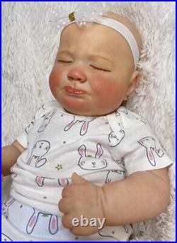 Grumpy Sage Girl Reborn Baby Doll