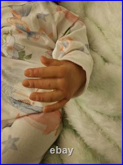 Hand Crafted Reborn Doll Asiah. 20 Weighted And Stuffed To Feel Real. Excellent
