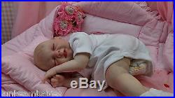 Hand Painted Real Reborn Baby Girl Doll / Gift Ce Safe Silicone V Sunbeambabies