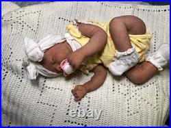 Hand Painted Reborn Erica, 7 lbs 2 oz. With Microglass beads and Silky fiberfill