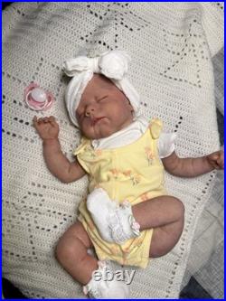 Hand Painted Reborn Erica, 7 lbs 2 oz. With Microglass beads and Silky fiberfill
