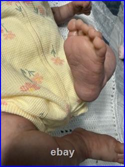 Hand Painted Reborn Erica, 7 lbs 2 oz. With Microglass beads and Silky fiberfill