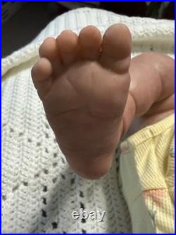 Hand Painted Reborn Erica, 7 lbs 2 oz. With Microglass beads and Silky fiberfill