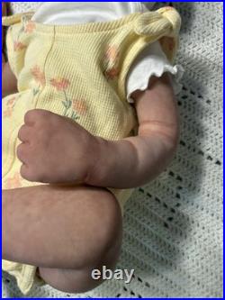 Hand Painted Reborn Erica, 7 lbs 2 oz. With Microglass beads and Silky fiberfill