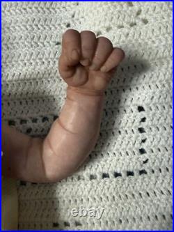Hand Painted Reborn Erica, 7 lbs 2 oz. With Microglass beads and Silky fiberfill