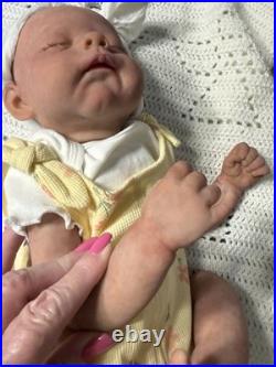 Hand Painted Reborn Erica, 7 lbs 2 oz. With Microglass beads and Silky fiberfill