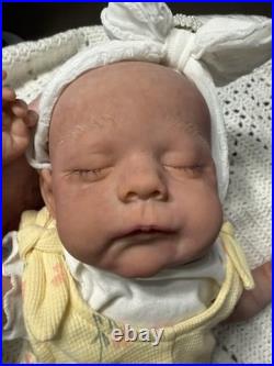 Hand Painted Reborn Erica, 7 lbs 2 oz. With Microglass beads and Silky fiberfill