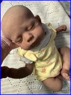 Hand Painted Reborn Erica, 7 lbs 2 oz. With Microglass beads and Silky fiberfill