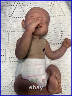 Hand Painted Reborn Erica, 7 lbs 2 oz. With Microglass beads and Silky fiberfill