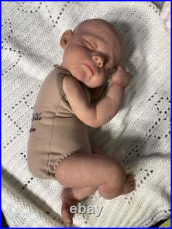 Hand Painted Reborn Erica, 7 lbs 2 oz. With Microglass beads and Silky fiberfill