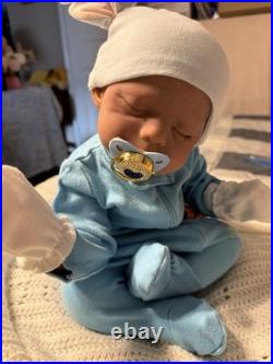 Hand Painted Reborn Erica, 7 lbs 2 oz. With Microglass beads and Silky fiberfill