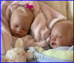 Hand made authentic reborn twin dolls