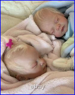 Hand made authentic reborn twin dolls