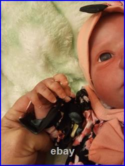 Handcrafted 20 Reborn Baby Lou Lou. Weighted And Stuffed To Look And Feel Real