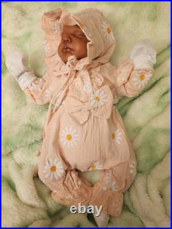 Handcrafted Reborn Doll Sleeping LouLou. Weighted And Stuffed To Feel Lifelike