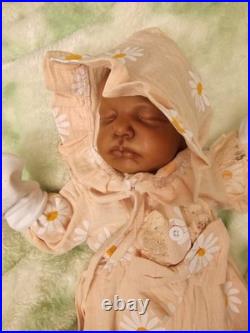 Handcrafted Reborn Doll Sleeping LouLou. Weighted And Stuffed To Feel Lifelike