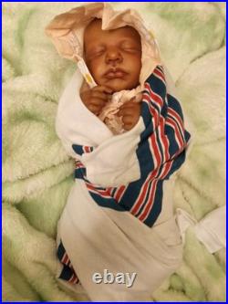 Handcrafted Reborn Doll Sleeping LouLou. Weighted And Stuffed To Feel Lifelike