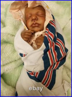 Handcrafted Reborn Doll Sleeping LouLou. Weighted And Stuffed To Feel Lifelike