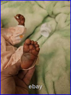 Handcrafted Reborn Doll Sleeping LouLou. Weighted And Stuffed To Feel Lifelike