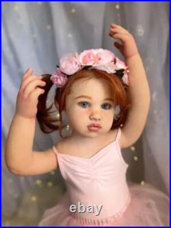 Handmade 30 Realistic Reborn Baby Dolls Huge Toddler Girl With Hand-rooted Hair