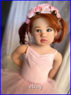 Handmade 30 Realistic Reborn Baby Dolls Huge Toddler Girl With Hand-rooted Hair