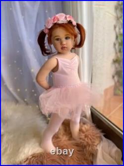Handmade 30 Realistic Reborn Baby Dolls Huge Toddler Girl With Hand-rooted Hair