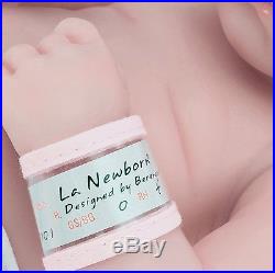 Handmade Lifelike 8 Piece Baby Girl Doll Silicone Vinyl Reborn Toddler Doll Pink
