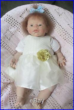 Handmade Lifelike Down Sydrome Reborn Doll Soft Vinyl Newborn Girl
