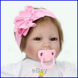 Handmade Lifelike Reborn Baby Doll 22 Soft Vinyl Newborn Baby Doll Girl