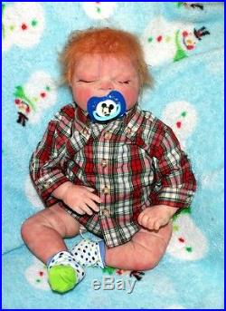 Handmade Lifelike Reborn Doll Soft Vinyl Newborn Boy
