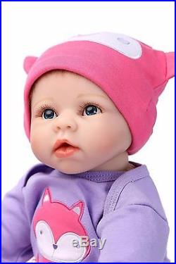 Handmade Realistic Reborn baby Doll Lifelike Baby Girl Doll Silicone 22'