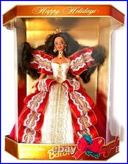 Happy Holidays Special Edition 1997 Barbie Doll 1st Brunette Holiday Barbie