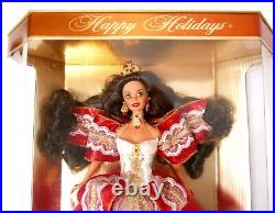 Happy Holidays Special Edition 1997 Barbie Doll 1st Brunette Holiday Barbie