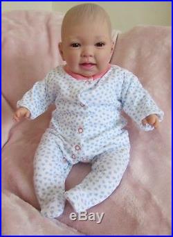 Happy Reborn Baby Girl Doll Smiling Baby Doll. #RebornBabyDollArtUK