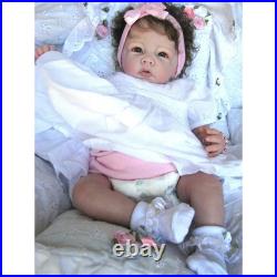 HighQuality 50cm Painted Reborn Toddler Doll with Curly Hair